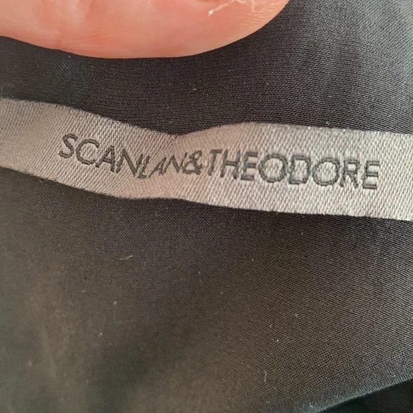 SCANLAN THEODORE Virgin Wool long sleeve black dress Size 8 - Picture 11 of 12